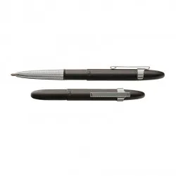 Химикалка Fisher Space Pen Matte black Bullet with chrome finger grip 400BC-CL