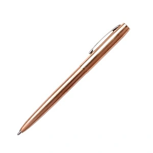 Химикалка Fisher Space Pen Antimicrobial Raw Brass Cap-O-Matic с хромиран клипс M4RAW в подаръчна кутия