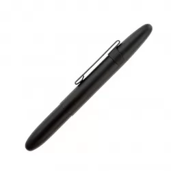 Химикалка Fisher Space Pen Matte Black Bullet с клипс 400BCL в подаръчна кутия