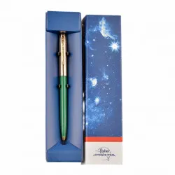 Химикалка Fisher Space Pen Cap-O-Matic Brass cap Green barrel 775G-GR в подаръчна кутия