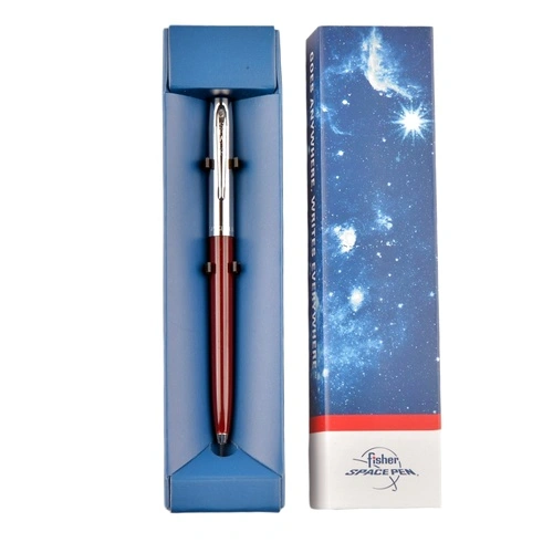 Химикалка Fisher Space Pen Cap-O-Matic Chrome cap burgundy barrel 775-Burg в подаръчна кутия ➤ топ цена ➤ sorbe.bg