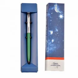 Химикалка Fisher Space Pen Cap-O-Matic Chrome cap Green barrel 775-GR в подаръчна кутия