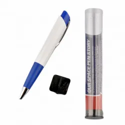 Химикалка Fisher space pen Eclipce White and Blue ECL-WBL с тубус
