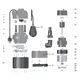 Дренажна помпа вграден поплавък LKS-500PWА LEO