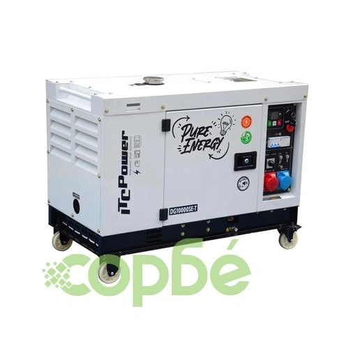 Генератор трифазен монофазен дизелов обезшумен DG 10000SE Т ITC Power ➤ топ цена ➤ sorbe.bg