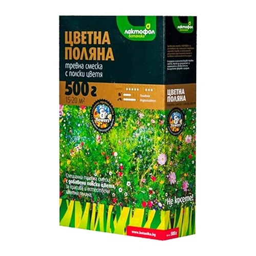 Тревна смеска Цветна поляна Лактофол 0.5кг за 15-20м2 ➤ топ цена ➤ sorbe.bg