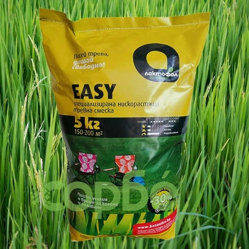 Тревна смеска ниско растяща Easy 5кг за 150-200м2 на Лактофол ➤ топ цена ➤ sorbe.bg