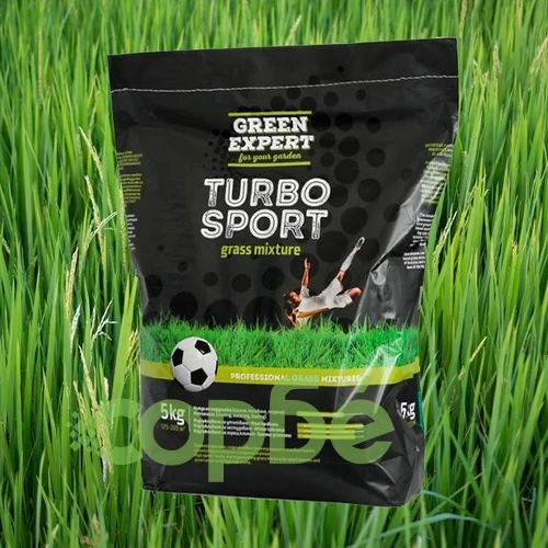 Тревна смеска Спорт Green Expert 5кг за 175-200 м2 на Лактофол ➤ топ цена ➤ sorbe.bg