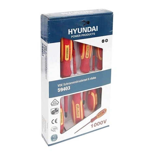 Отвертки 6 части комплект HY59403 Hyundai ➤ топ цена ➤ sorbe.bg