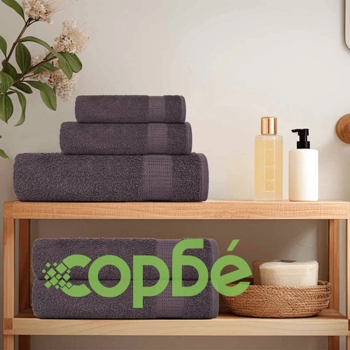 Комплект 10 Кърпи за Баня Антрацит 70x140 см 360 gsm 100% Памук ➤ топ цена ➤ sorbe.bg
