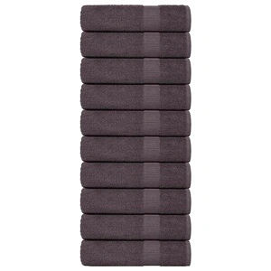 Луксозни Кърпи за Баня 10 бр. Антрацит 100x150 см 360 gsm 100% Памук