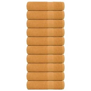 Луксозни Хавлиени Кърпи за Баня 10 бр. Златисти 100x150 см 360 gsm 100% Памук