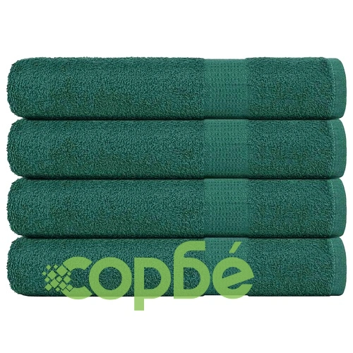 Комплект 4 бр. Зелени Кърпи 100x200 см 360 gsm 100% Памук ➤ топ цена ➤ sorbe.bg