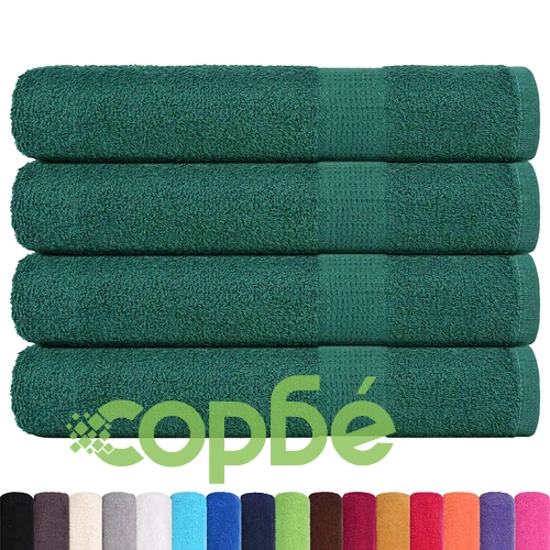 Комплект 4 бр. Зелени Кърпи 100x200 см 360 gsm 100% Памук ➤ топ цена ➤ sorbe.bg