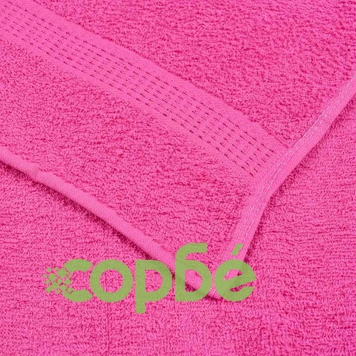 Комплект 10 броя кърпи за баня от 100% памук, розови, 70x140 см, 360 gsm ➤ топ цена ➤ sorbe.bg