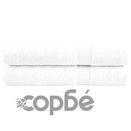 Премиум кърпи SOLUND 2 броя бели 100x200 см 600 gsm 100% памук ➤ топ цена ➤ sorbe.bg