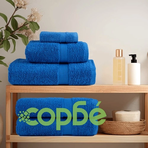 Кърпи SOLUND 2 бр., синьо, 100х200 см, 100% памук, 600 g/m² ➤ топ цена ➤ sorbe.bg