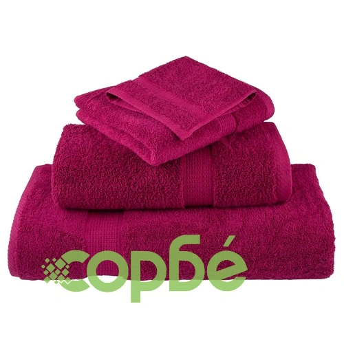 Кърпи SOLUND 2 броя, бордо, 100x200 см, 100% памук, 600 g/m² ➤ топ цена ➤ sorbe.bg
