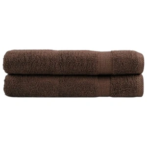 Кърпи SOLUND 2 бр, кафяви, 100x200 см, 100% памук, 600 g/m²