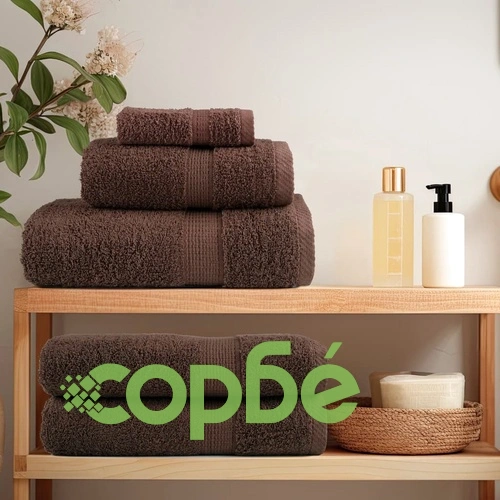 Кърпи SOLUND 2 бр, кафяви, 100x200 см, 100% памук, 600 g/m² ➤ топ цена ➤ sorbe.bg