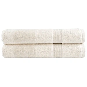 Премиум кърпи SOLUND 2 бр кремави 100x200 см 600 gsm 100% памук