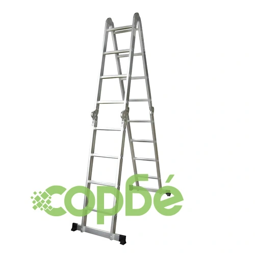Многофункционална алуминиева стълба 16 стъпала 150 кг ➤ топ цена ➤ sorbe.bg