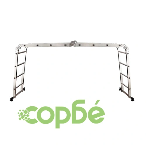 Многофункционална алуминиева стълба 16 стъпала 150 кг ➤ топ цена ➤ sorbe.bg