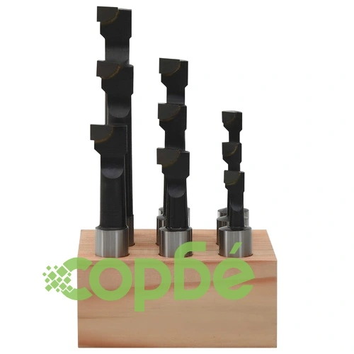 Комплект борщанги 9 бр 12 мм с дървена основа за струг ➤ топ цена ➤ sorbe.bg