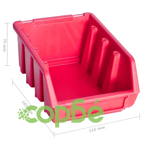 Стенен органайзер с 136 части за инструменти и дребни предмети - червено и черно ➤ топ цена ➤ sorbe.bg