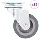 Комплект 32 броя въртящи се колелца 50 мм TPR с поцинкована рамка