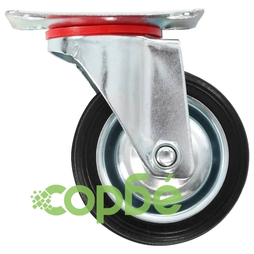 16 бр Въртящи се колела от гума и поцинковано желязо, 75 мм, с и без спирачки ➤ топ цена ➤ sorbe.bg