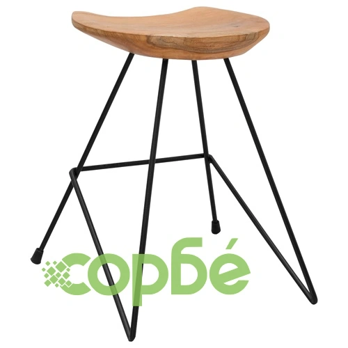 Табуретки от масивно тиково дърво, комплект 2 бр, 40x40x46 см ➤ топ цена ➤ sorbe.bg