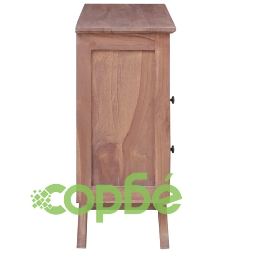 Бюфет от масивно тиково дърво, 100x30x68 см, колониален стил ➤ топ цена ➤ sorbe.bg