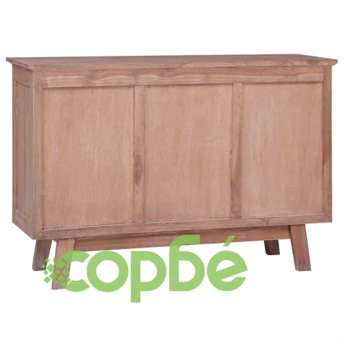 Бюфет от масивно тиково дърво, 100x30x68 см, колониален стил ➤ топ цена ➤ sorbe.bg