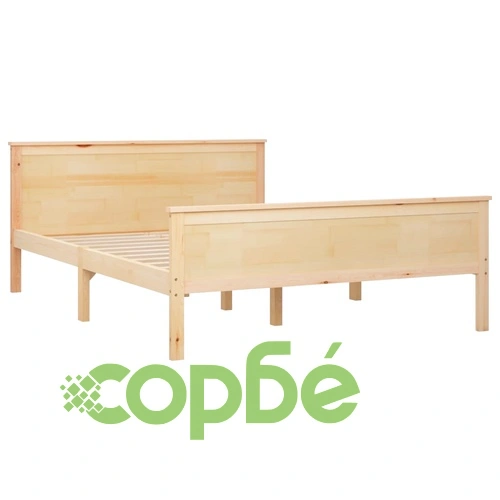 Рамка за легло от масивен бор с 2 чекмеджета, 120x200 см ➤ топ цена ➤ sorbe.bg