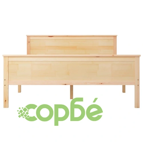 Рамка за легло от масивен бор с 2 чекмеджета, 120x200 см ➤ топ цена ➤ sorbe.bg