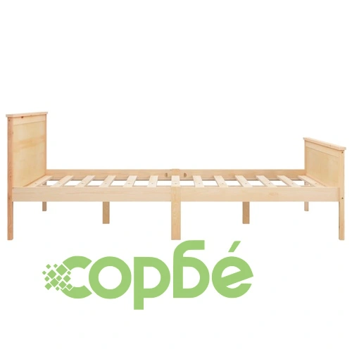 Рамка за легло от масивен бор с 2 чекмеджета, 120x200 см ➤ топ цена ➤ sorbe.bg