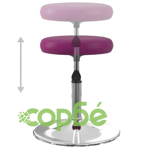 Трапезни столове, 6 бр, лилави, от изкуствена кожа с хромирана стоманена рамка ➤ топ цена ➤ sorbe.bg