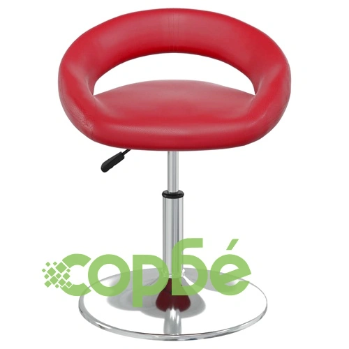 Въртящи се трапезни столове 4 бр виненочервени изкуствена кожа с газов механизъм ➤ топ цена ➤ sorbe.bg