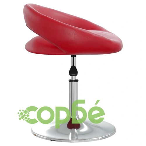 Въртящи се трапезни столове 4 бр виненочервени изкуствена кожа с газов механизъм ➤ топ цена ➤ sorbe.bg