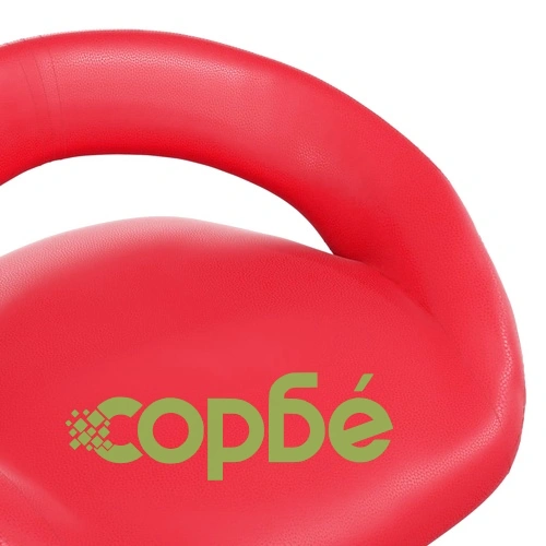 Въртящи се трапезни столове, комплект 6 бр, червени, изкуствена кожа, хромирана основа ➤ топ цена ➤ sorbe.bg