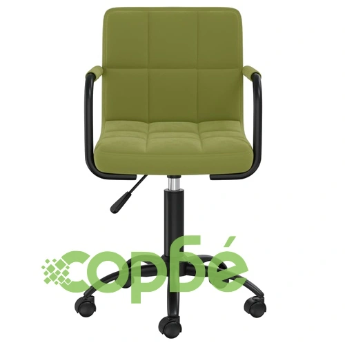 Въртящи се трапезни столове от кадифе, 6 бр, светлозелени, 40 x 47 x (76-87,5) см ➤ топ цена ➤ sorbe.bg