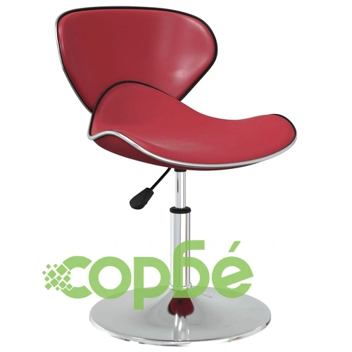 Трапезни столове, 4 бр, виненочервени, изкуствена кожа, въртящи се, с регулируема височина ➤ топ цена ➤ sorbe.bg