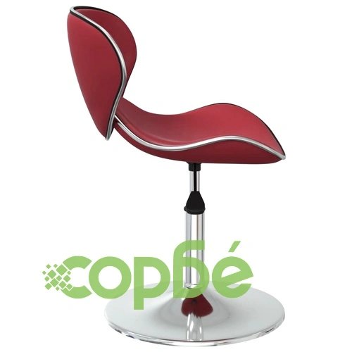 Трапезни столове, 4 бр, виненочервени, изкуствена кожа, въртящи се, с регулируема височина ➤ топ цена ➤ sorbe.bg