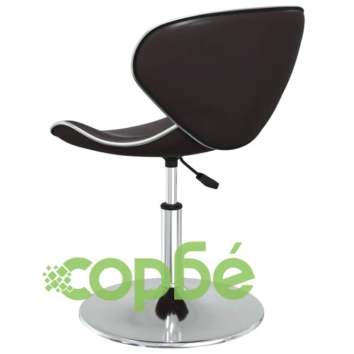 Трапезни столове, 6 бр, кафяви, изкуствена кожа, въртящи се, с регулируема височина ➤ топ цена ➤ sorbe.bg