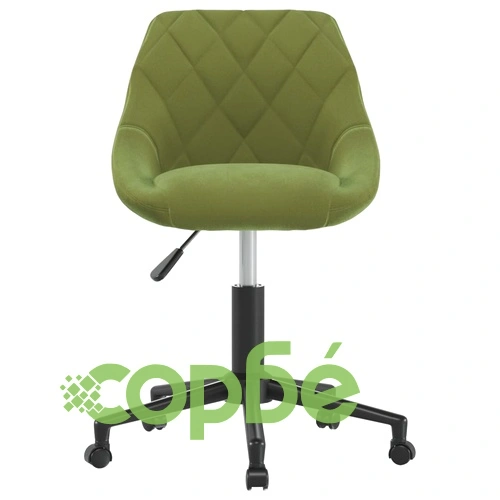 Въртящи се трапезни столове от кадифе, 6 бр, светлозелени, размер 46 x 44 x (67,5-79) см ➤ топ цена ➤ sorbe.bg