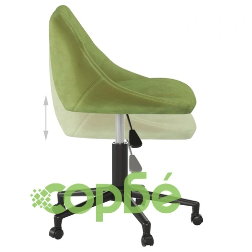 Въртящи се трапезни столове от кадифе, 6 бр, светлозелени, размер 46 x 44 x (67,5-79) см ➤ топ цена ➤ sorbe.bg