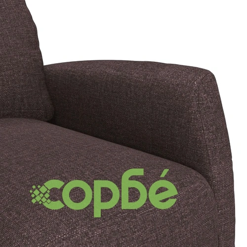 Изправящ стол с електрическа функция, тъмнокафяв текстил, 65 x 97 x 104,5 см ➤ топ цена ➤ sorbe.bg