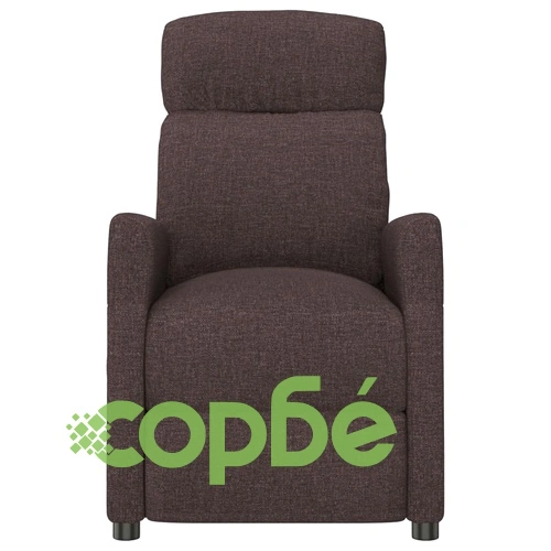 Изправящ стол с електрическа функция, тъмнокафяв текстил, 65 x 97 x 104,5 см ➤ топ цена ➤ sorbe.bg