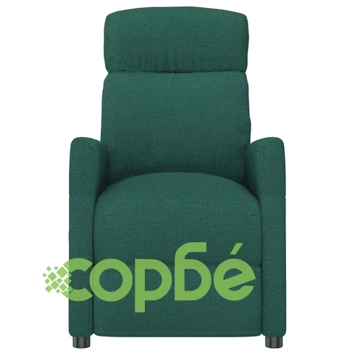 Изправящ стол с електрическо повдигане, тъмнозелен текстил, 65x97x104,5 см ➤ топ цена ➤ sorbe.bg